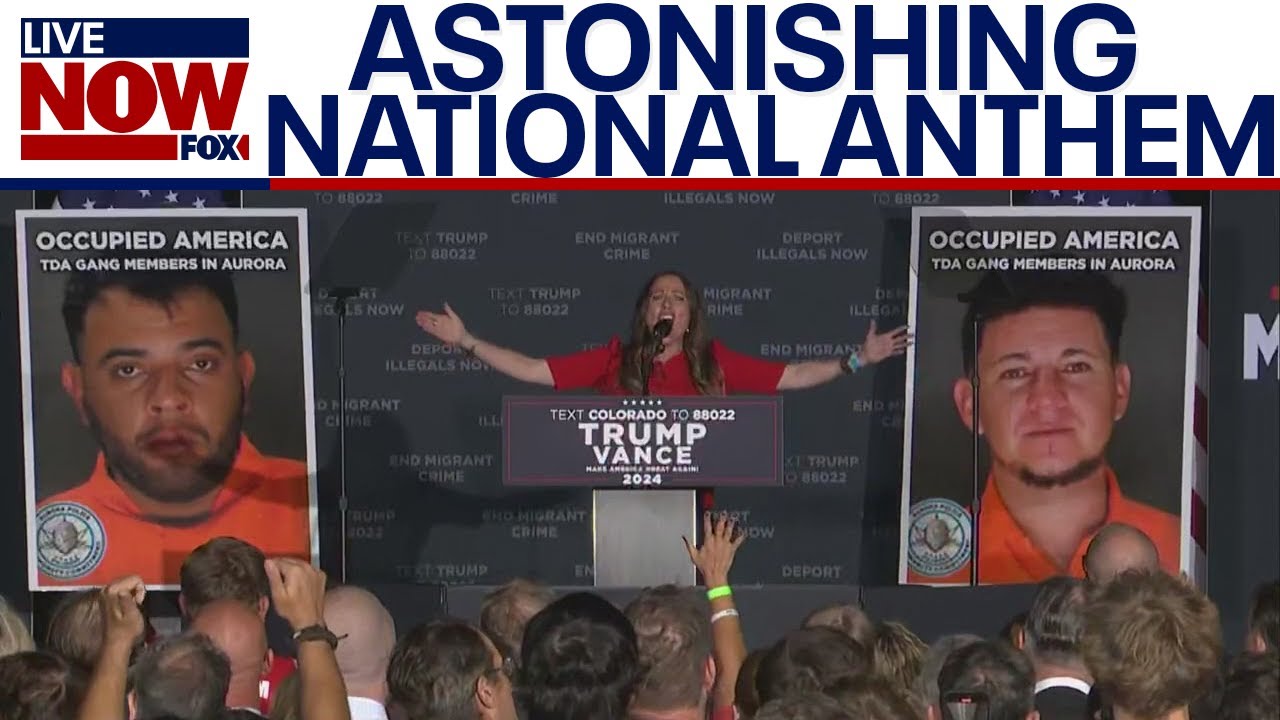 Woman passionately sings national anthem at Trump rally | LiveNOW from FOX