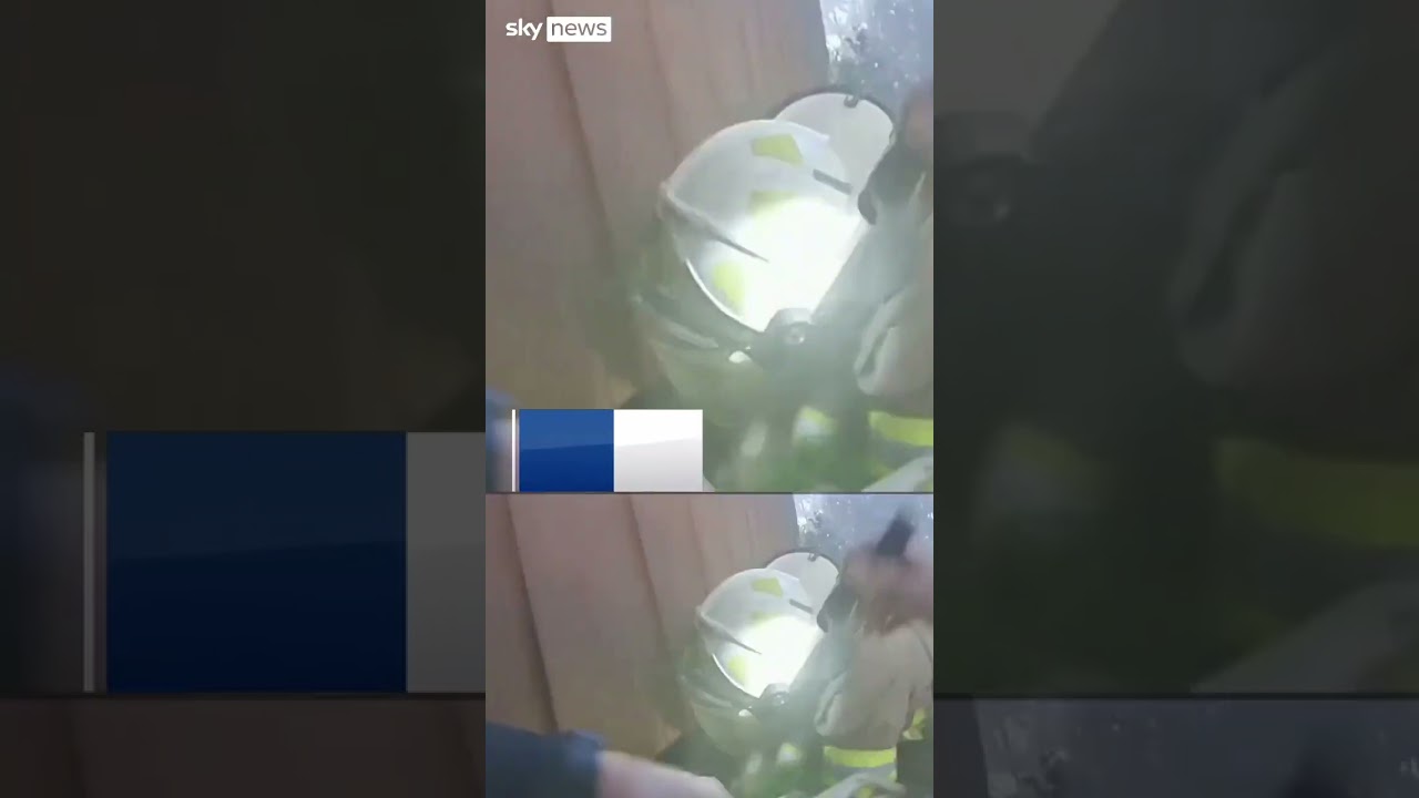 Woman rescued from burning home