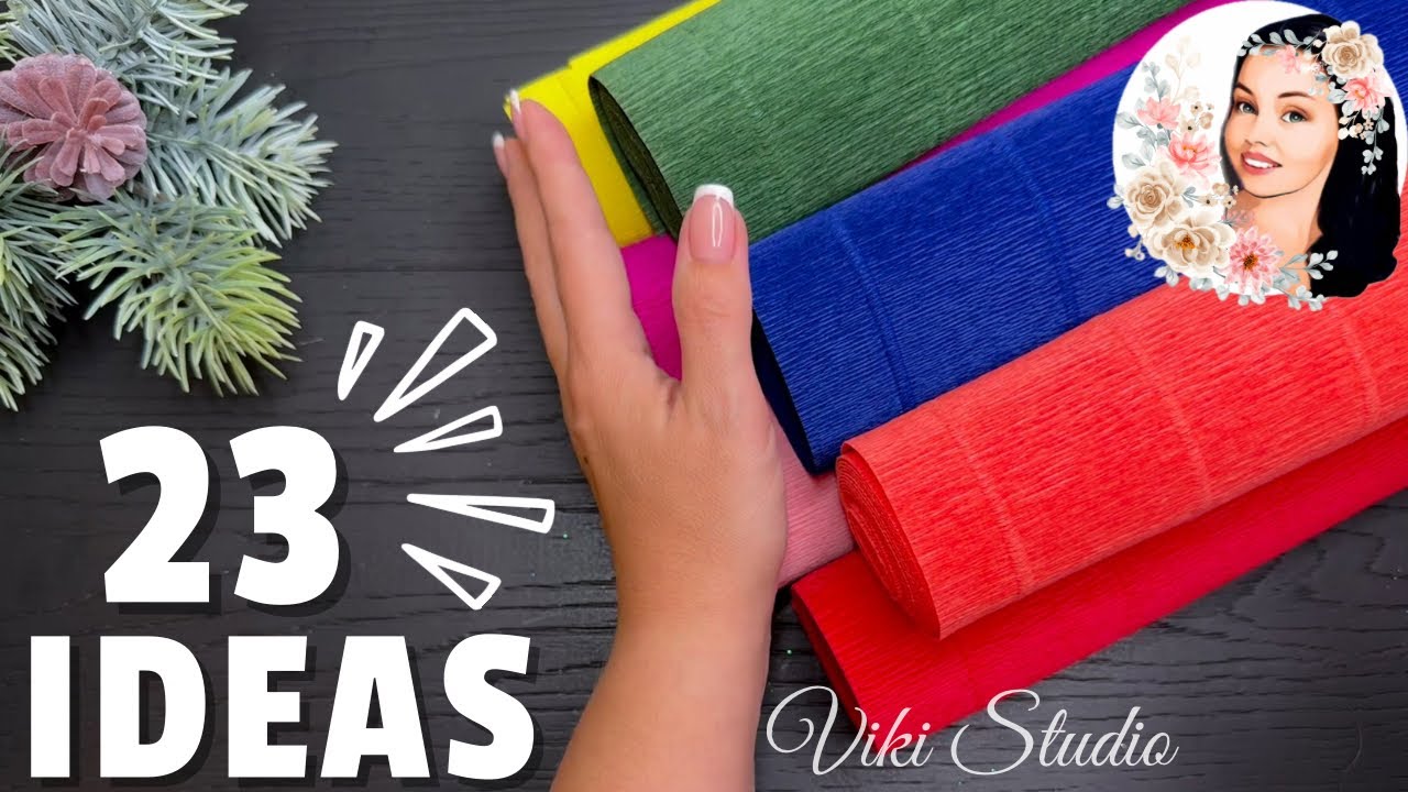 23 IDEAS 💥💥 Crepe Paper Decoration Ideas Crepe Paper Flowers