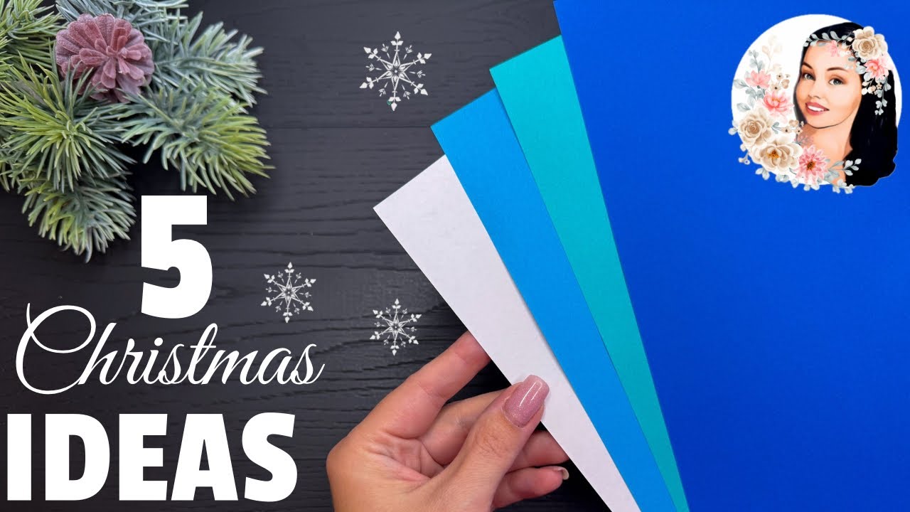 5 IDEAS! ❄️ Christmas Paper Craft Ideas Christmas Decorations