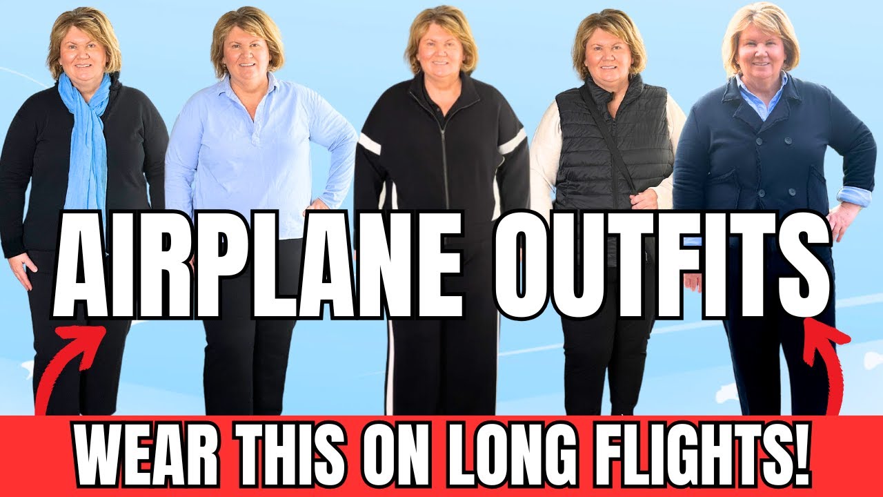 7 BEST Airplane Travel Outfits for Women: What to Wear on Long Haul Flights✈️✈️