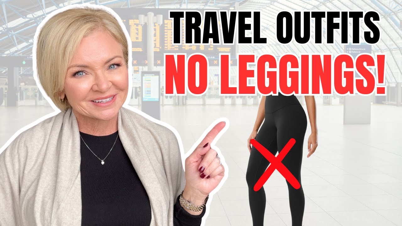 7 Comfortable Travel Outfits Without Leggings! For Women over 50