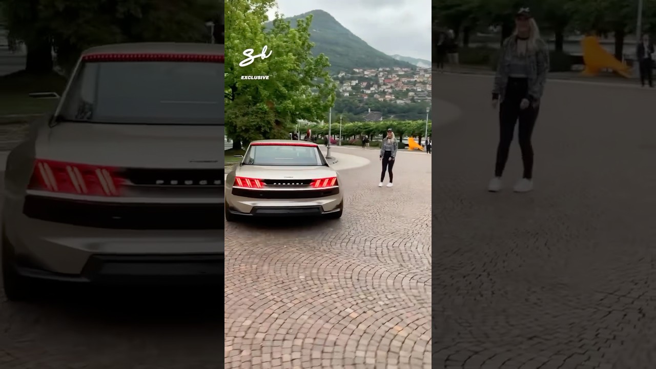 A mini cinema for your car! 😮 #peugeot  #luxury #futuristic