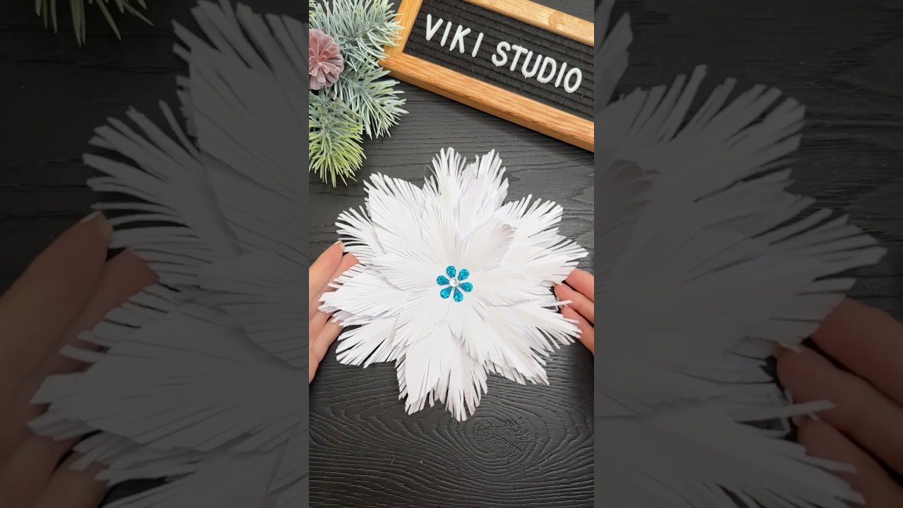 Amazing Snowflake! ❄️😱 Christmas Decorations 2024 #shorts