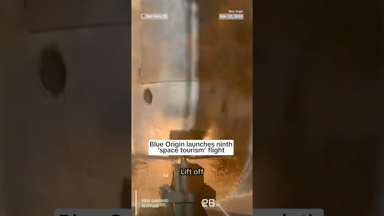 Blue Origin launches ninth ‘space tourism’ flight