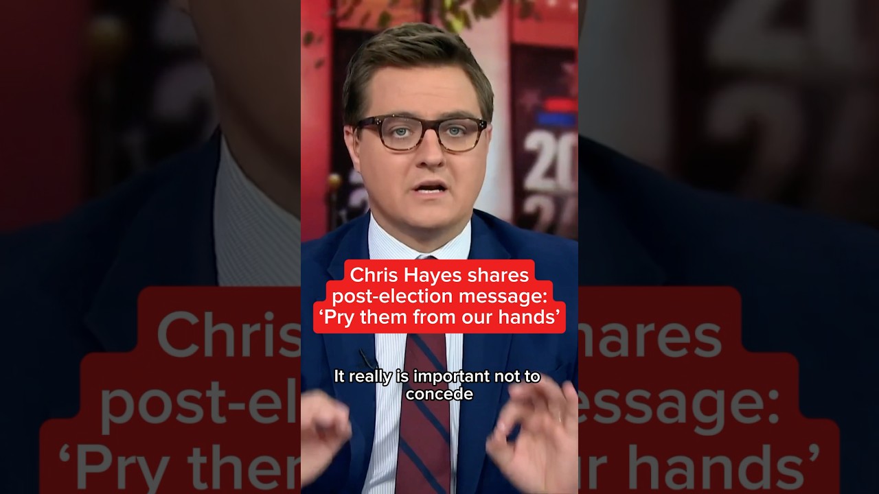 Chris Hayes post-election message: ‘Pry them from our hands’
