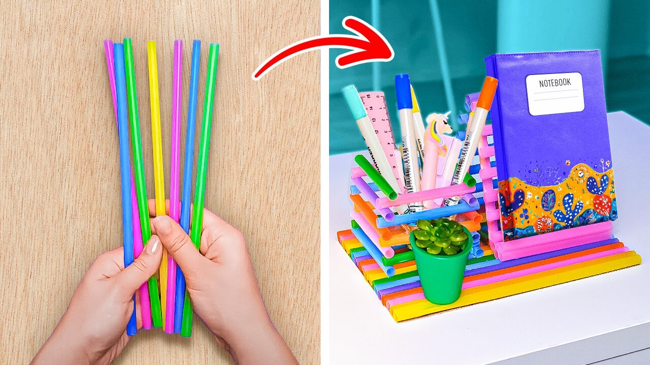 COOL SCHOOL STATIONERY IDEAS 😍🎒 SCHOOL HACKS & CRAFTS