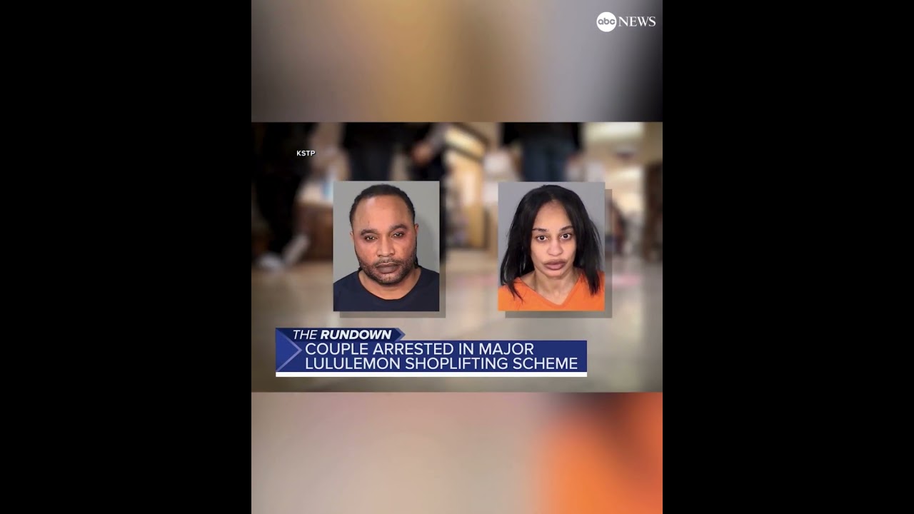 Couple arrested in connection to theft of $1 million in Lululemon merchandise, officials say
