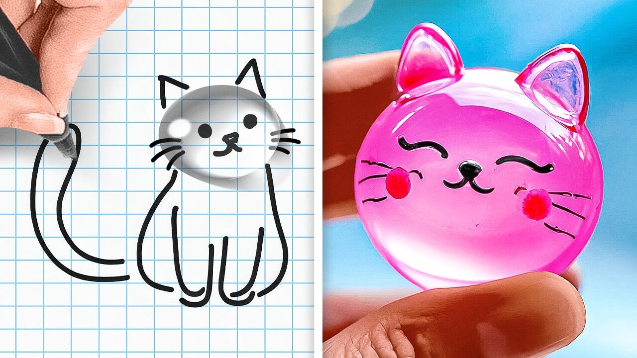 CUTE ART IDEAS 😻 SATISFYING & EASY CRAFTWORK