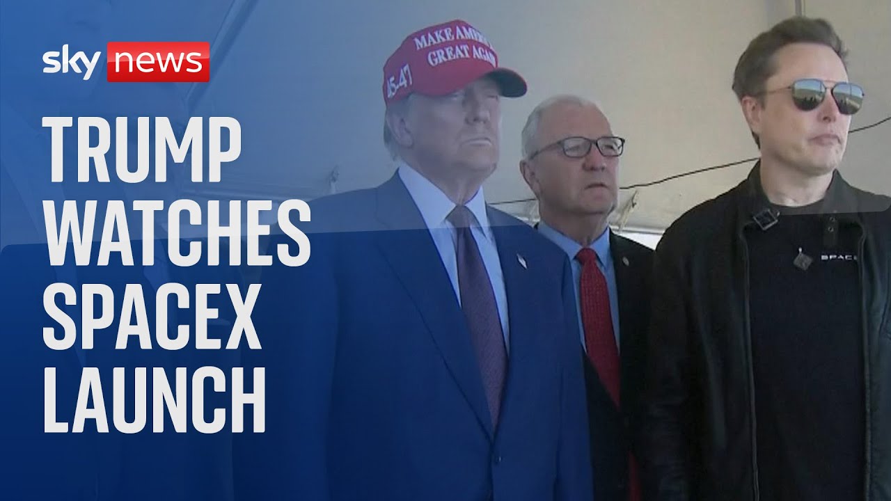 Donald Trump is in Texas for SpaceX launch