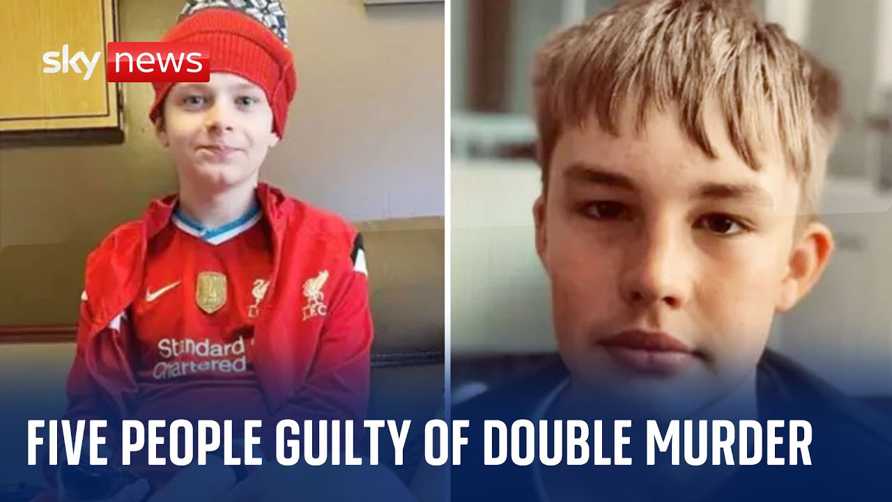 Five people found guilty of double murder of teenage boys