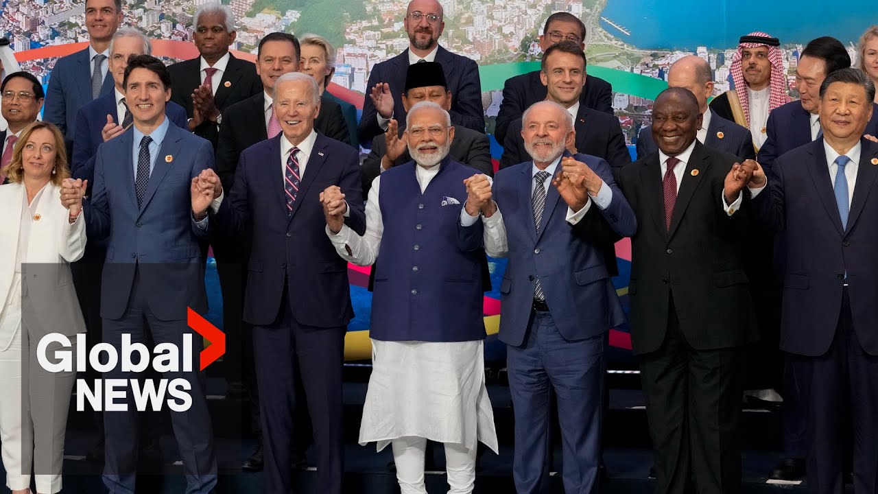 G20 summit: World leaders pose for ‘family photo’ in Rio de Janeiro