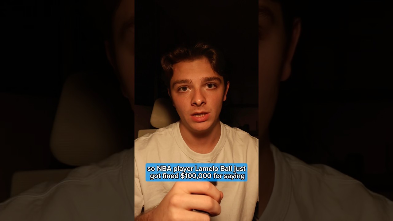 He got fined $100,000 for that 😭