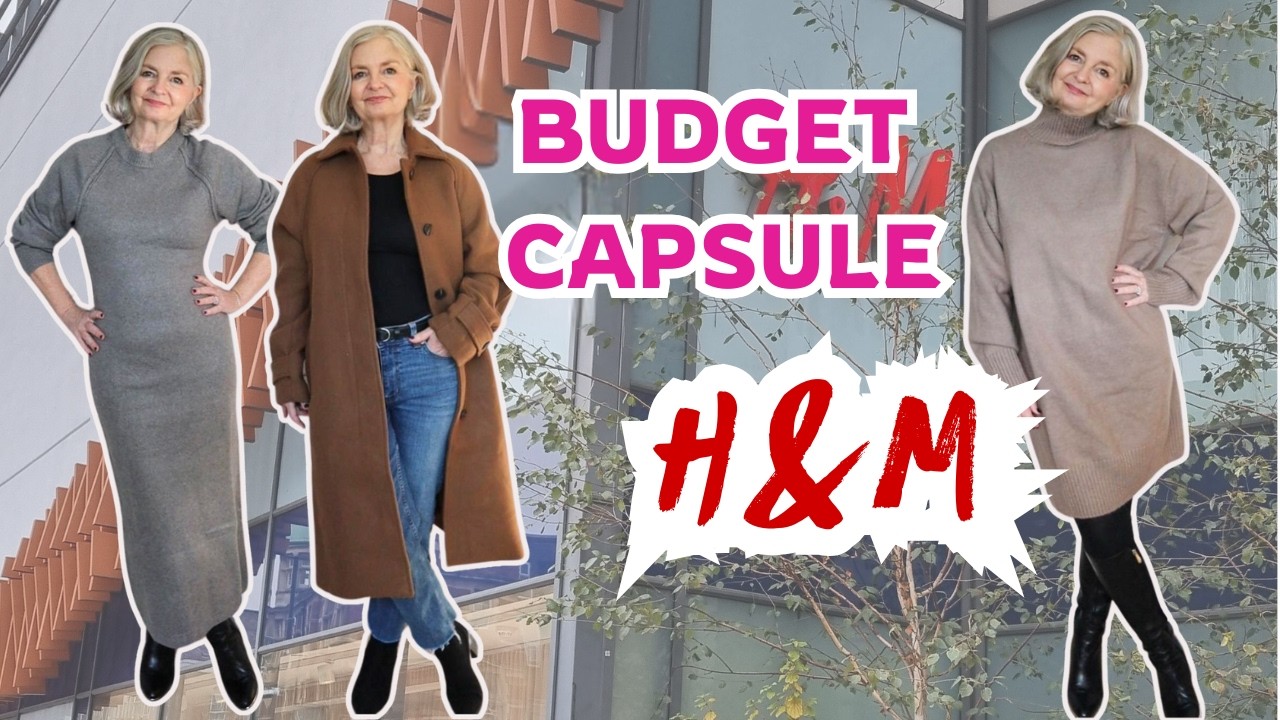 H&M Over 60 Affordable CAPSULE WARDROBE ( in 5 MINUTES)