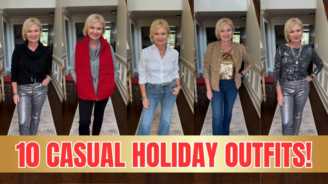 Holiday Fashion 2024: 10 Outfit Ideas for Women Over 50!
