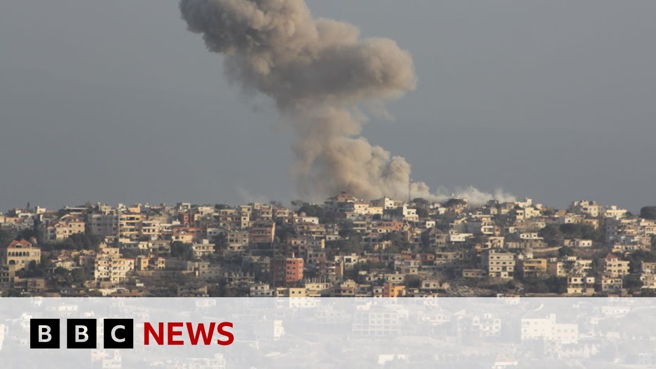 Hospital remains open in evacuated Lebanese city amid Israeli attacks | BBC News