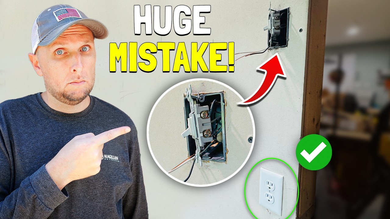 How To EASILY Add An Outlet In Any Room Using A Light Switch!
