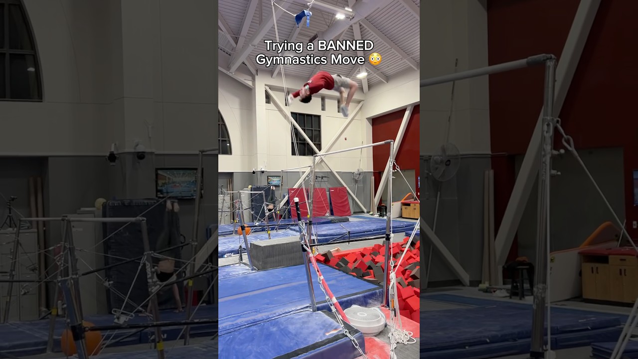 I tried a banned gymnastics move 💀 the “de@Th loop” 😳 #gymnast #gymnastics #sports #olympics #fail