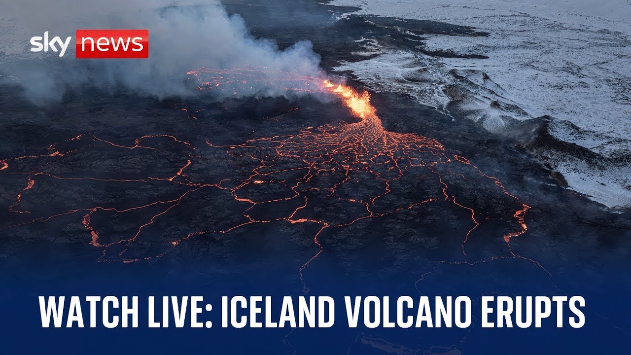 Iceland volcano continues to erupt for the seventh time in almost a year