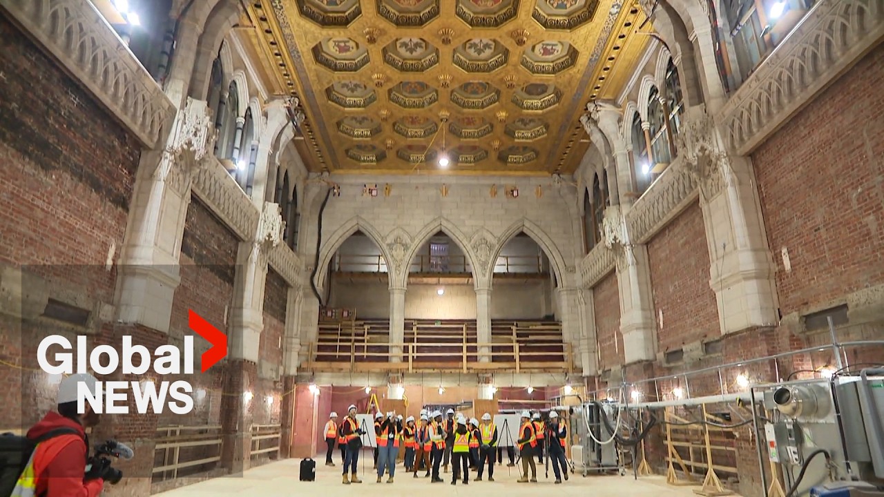 Inside look: Renovations at Parliament Hill move to rebuilding phase
