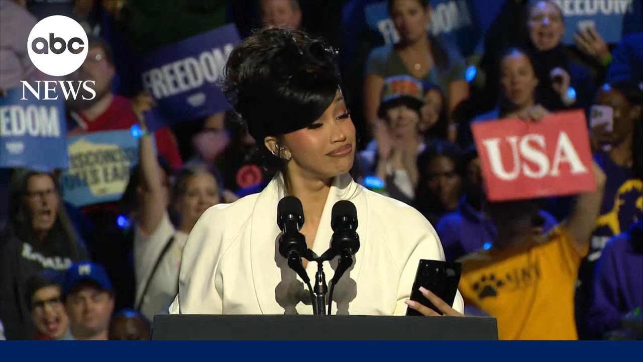 Kamala Harris campaigns in Wisconsin with Glorilla and Cardi B