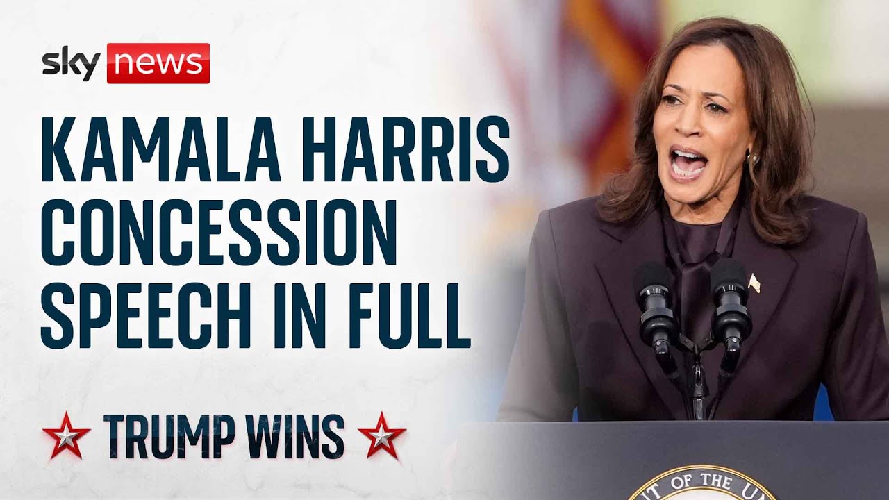 Kamala Harris delivers concession speech after 2024 US election defeat – Watch in full