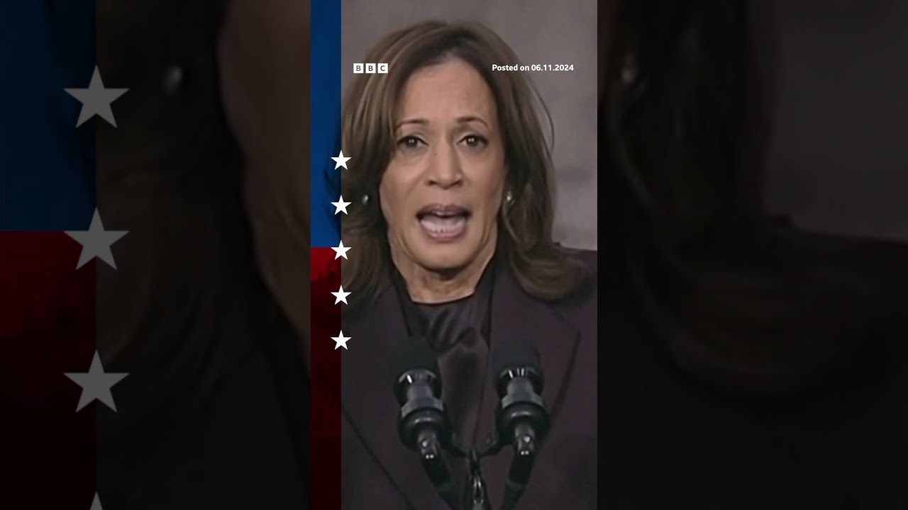 Kamala Harris said ‘we must accept the results of this election’. #KamalaHarris #BBCNews