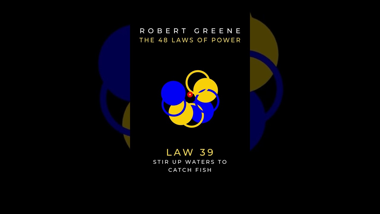 Law 39: Stir Up Waters to Catch Fish I Robert Greene