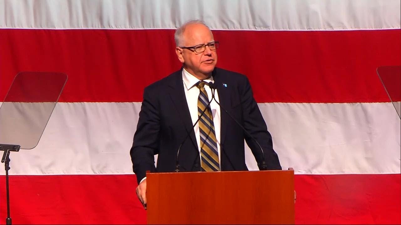 LIVE: Gov. Tim Walz delivers remarks to Minnesotans following loss in 2024 presidential election