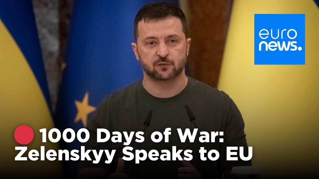 🔴 LIVE | Zelenskyy addresses European Parliament: 1,000 days of war in Ukraine | Euronews