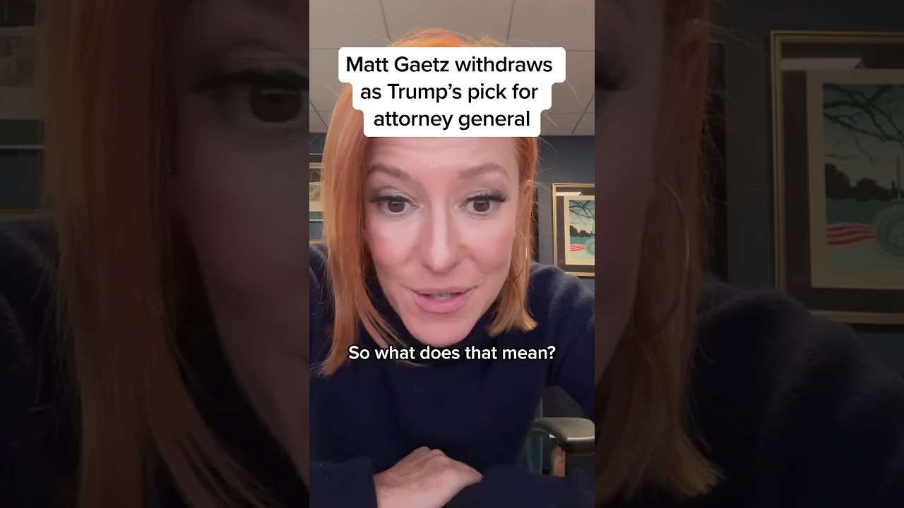 Matt Gaetz withdraws as Trump’s pick for attorney general