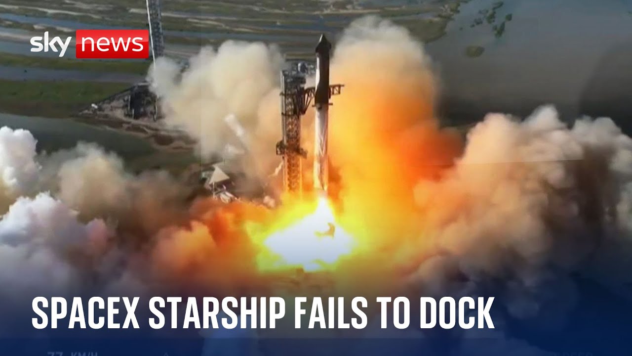 Musk and Trump watch on as SpaceX’s booster catch deemed ‘no-go’ and splashes into ocean