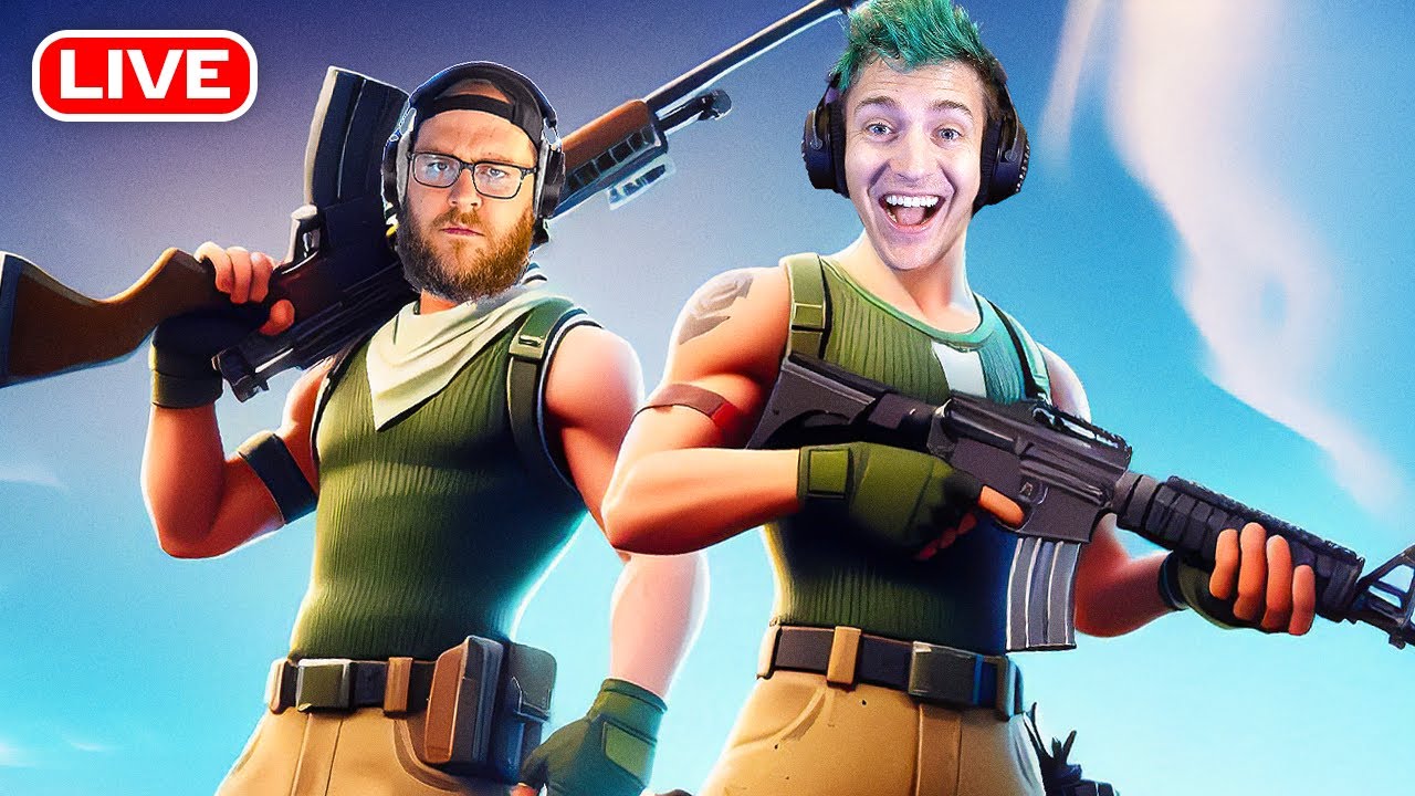 🔴 Ninja Dominates Fortnite Ranked Lobbies – Live