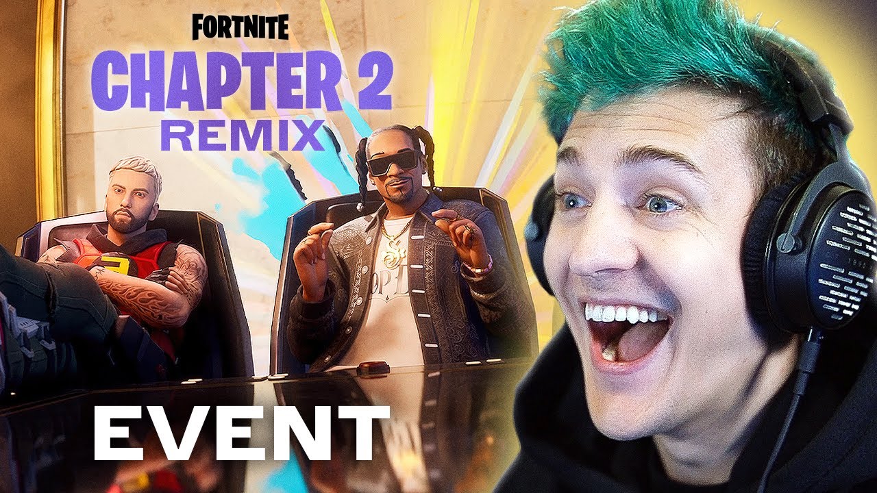 Ninja Reacts to Chapter 2 Remix Event