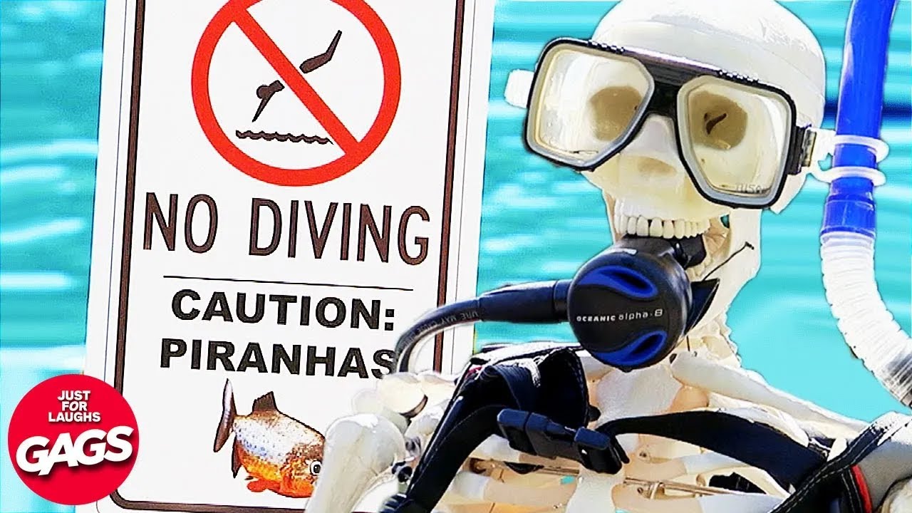 Piranha Attack Caught On Camera  | Just For Laughs Gags