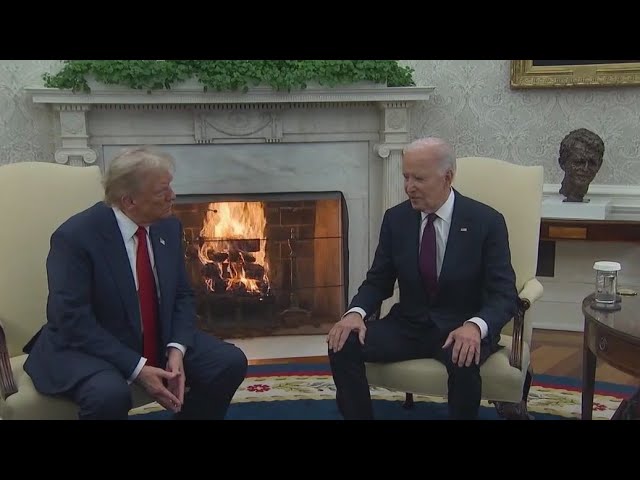 President Biden meets with Donald Trump