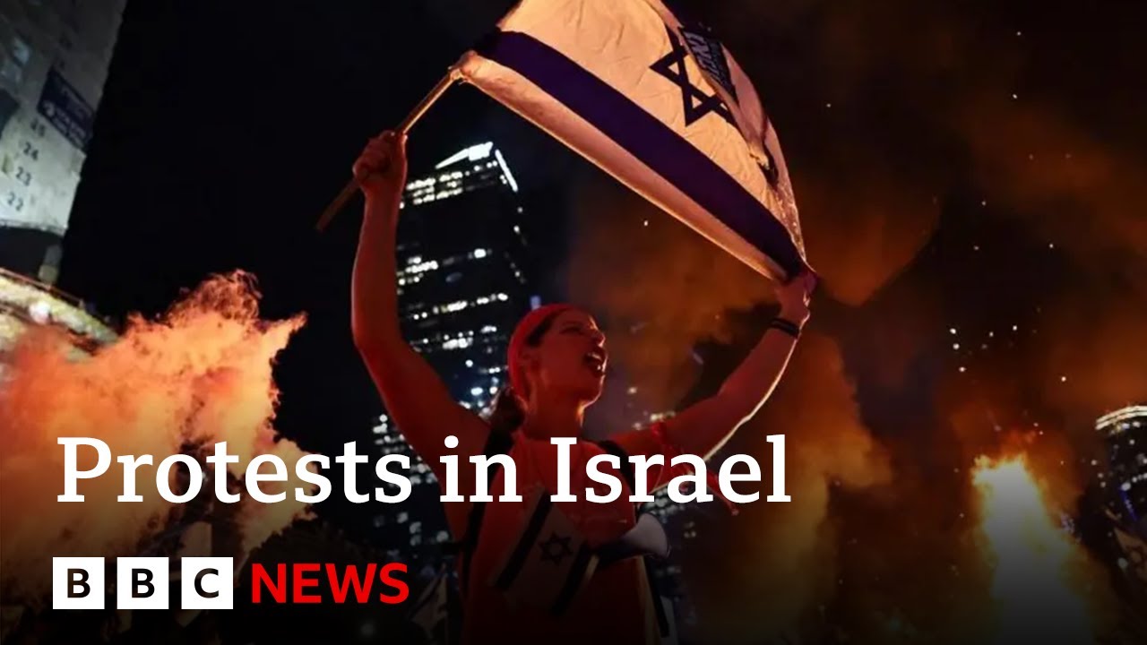 Protests in Israel after PM Netanyahu fires defence minister | BBC News