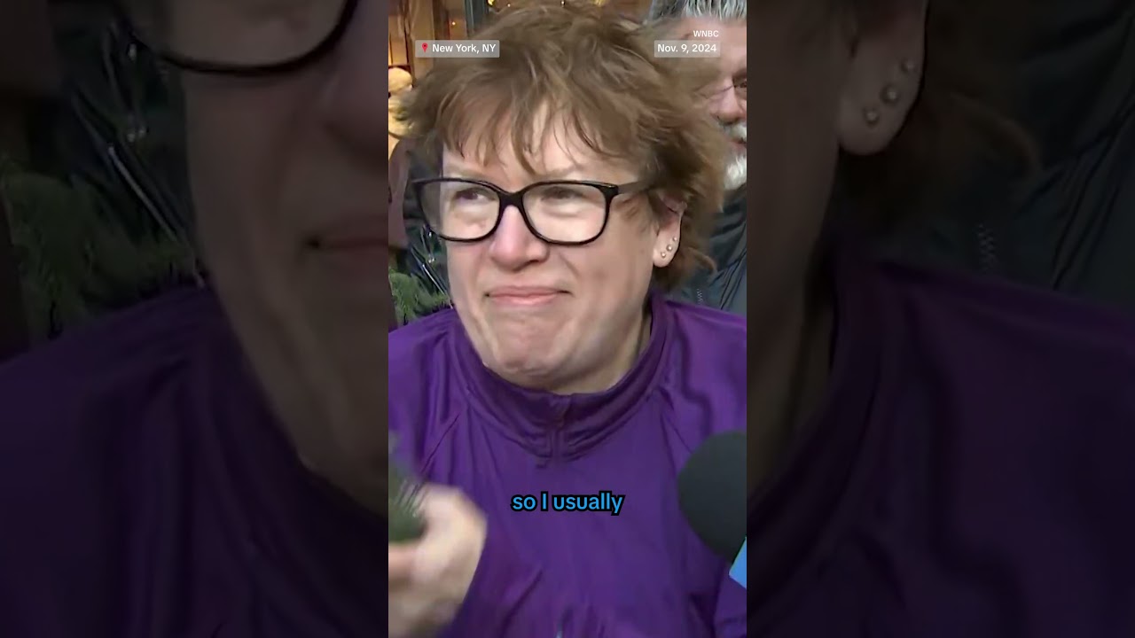 Rockefeller Center Christmas Tree arrives at Rockefeller Plaza