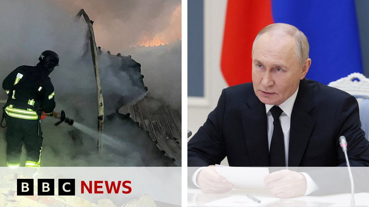 Russia says latest strike on Ukraine was ‘response’ to use of UK and US weapons | BBC News