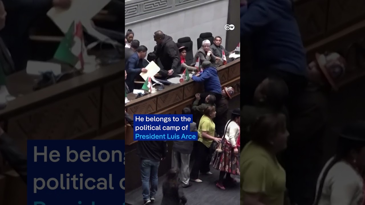 Scuffles break out between lawmakers in parliament | DW News