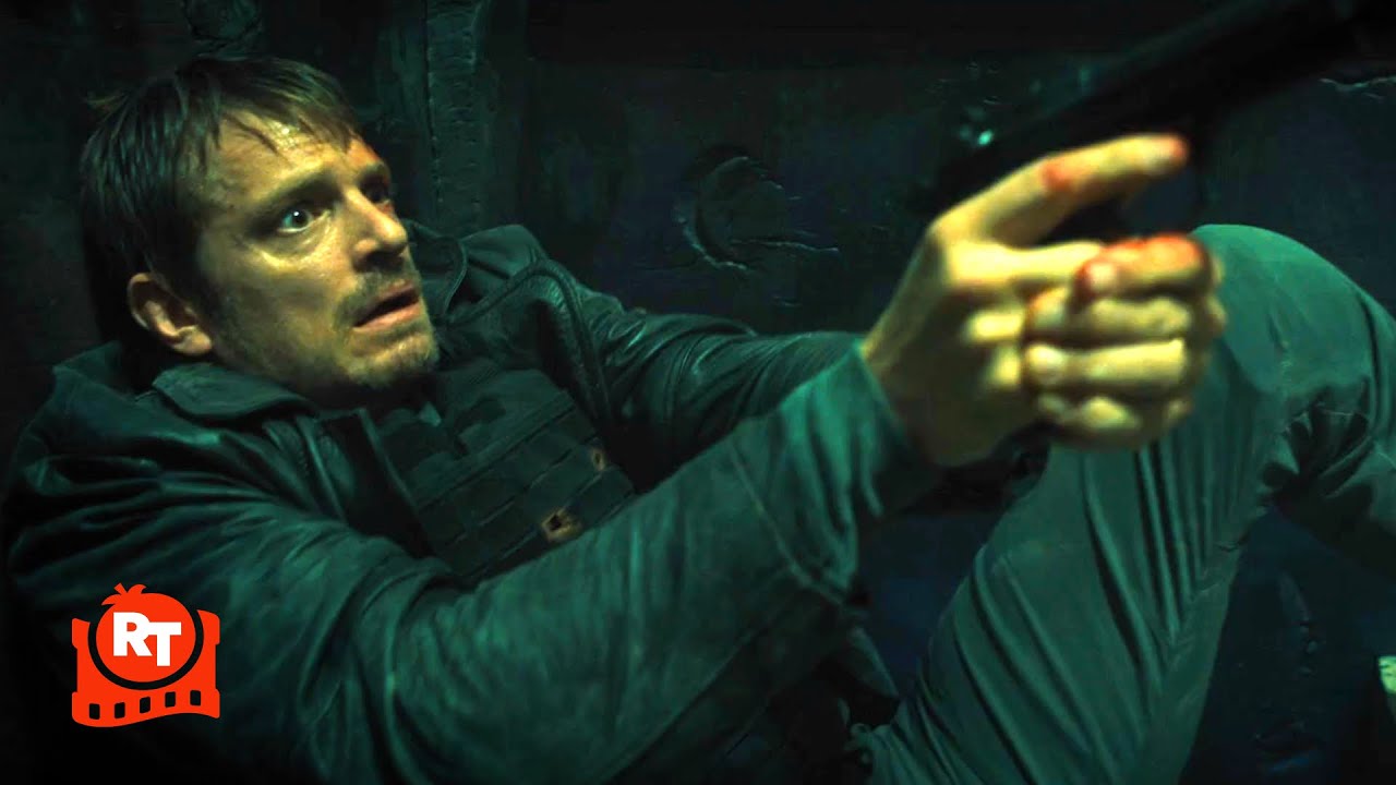 Silent Night (2023) –  WOW! John Woo’s INTENSE Stairway Shootout Scene | Movieclips