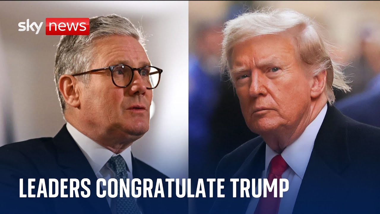 Sir Keir Starmer congratulates Donald Trump on victory – as Volodymyr Zelenskyy hails ‘strong’ US