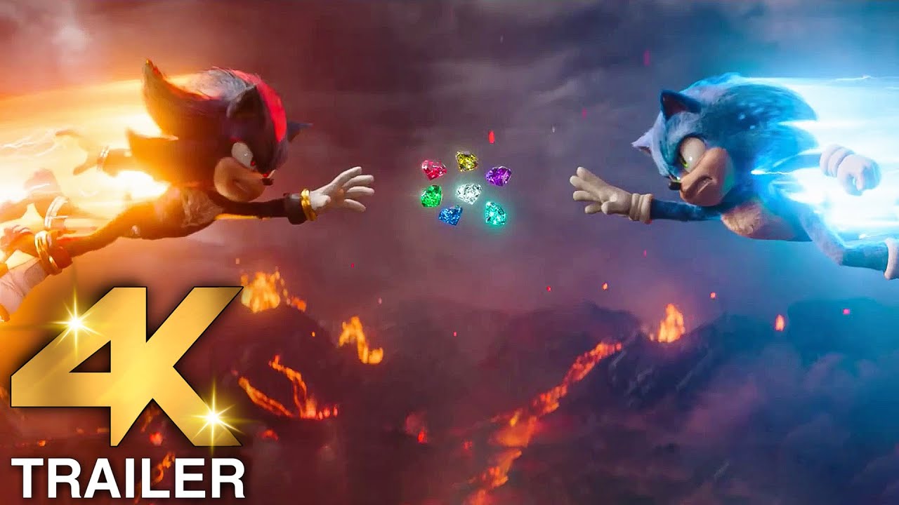 SONIC THE HEDGEHOG 3 “Shadow Vs Sonic Final Battle For Chaos Emeralds” (4K ULTRA HD) 2024