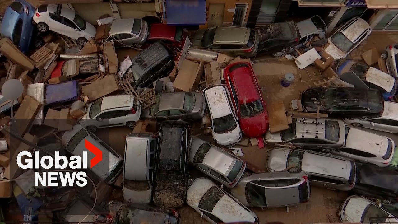 Spain floods: ‘Mind-blowing’ drone video reveals scale of destruction