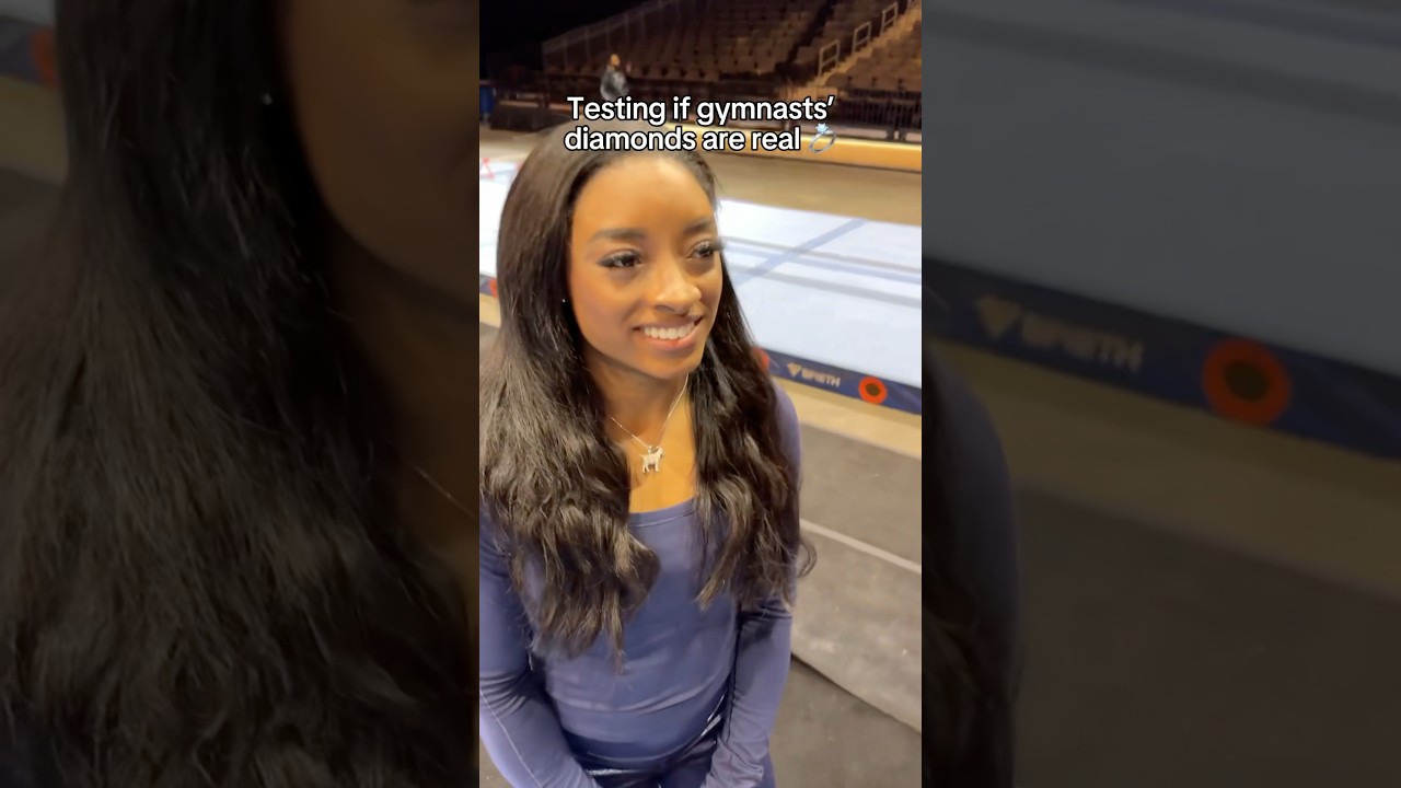 Testing gymnast’s diamonds 💍😂 #gymnasticsfails #gymnasts #olympics #diamond #jewelry #testing #d1