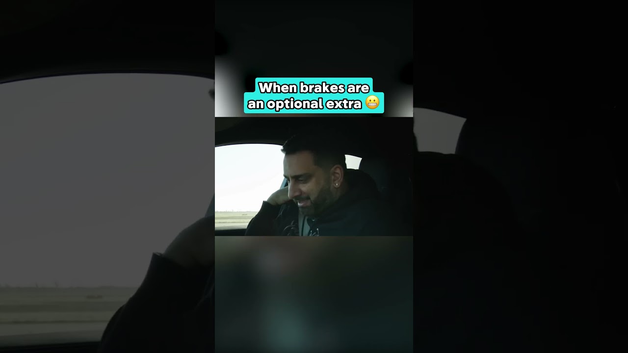 The fastest car with the worst brakes. What could possibly go wrong 👀