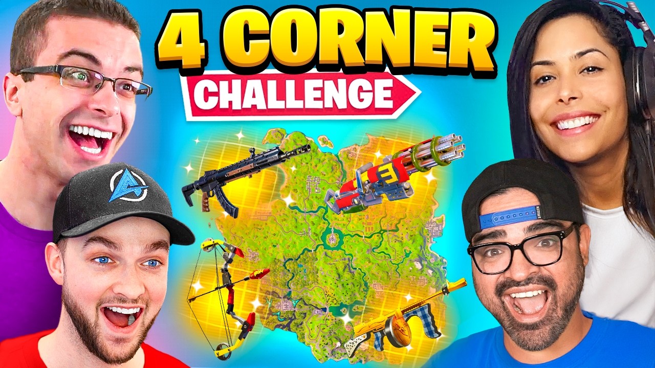 The *MYTHIC* 4 Corner Challenge in Fortnite CH2 REMIX!