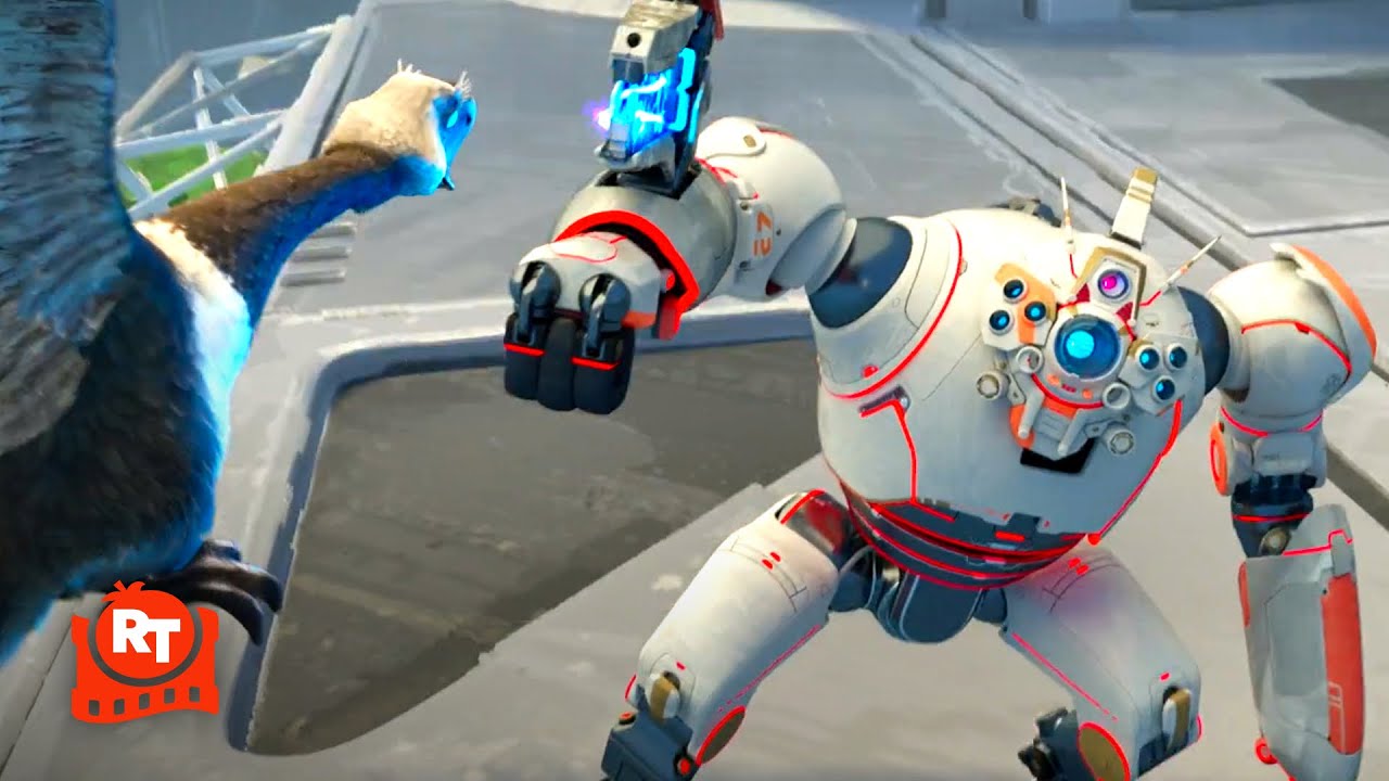 The Wild Robot (2024) – Geese vs. Killer Robots Scene | Movieclips