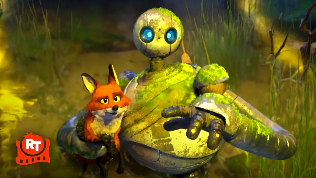 The Wild Robot (2024) – The Animals Fight the Robots Scene | Movieclips