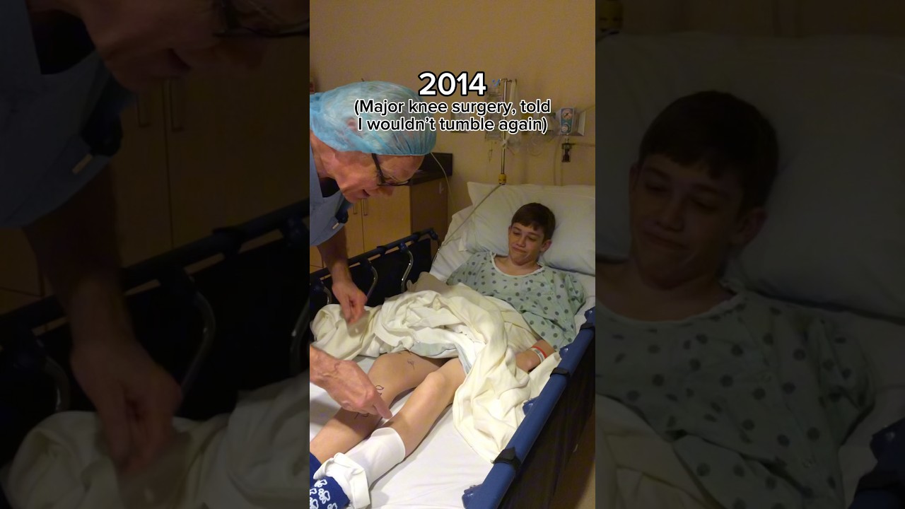 They said I would never tumble again 🤫 #gymnastics #olympics #sports #gymnast #fail #fails #knee